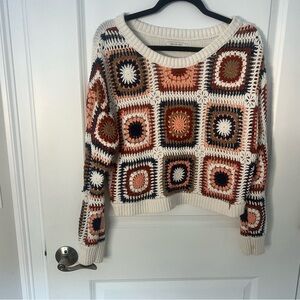 American Eagle Crochet Sweater